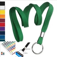 Non-Breakaway Polyester Lanyard with Split Ring