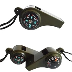 Outdoor 3-in-1 Compass Thermometer Whistle