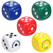 PU Dice Shape Stress Reliever Balls