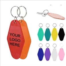 Plastic Travel Luggage Tag/Hotel Keychain With LOGO