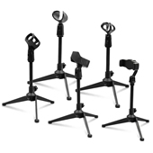 Portable Foldable Tripod with Mic Clip Holder