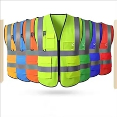 REFLECTIVE SAFETY VEST W/POCKETS
