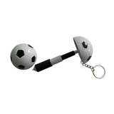 Retractable Football Ballpoint Pen Keychain