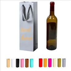 Reusable Kraft Paper Wine Gift Bags With Handles