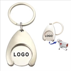Shopping trolley coin holder keychain
