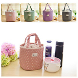 Short handle outdoor use lunch bag