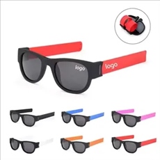 Silicone Foldable Slap Bracelet Sunglass