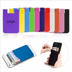 Silicone Phone Card Holder With Custom Logo Bag