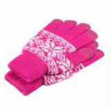 Snowflake Jacquard Touch Gloves