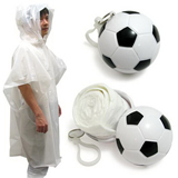 Soccer Rain Poncho Ball Key Chain