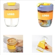 Straw Glass Water Cup