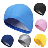 Swimming Cap with PU Coat