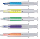 Syringe highlighter Pen