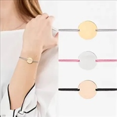 Unisex Metal Tag Bracelet