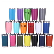 Vacuum Insulated Tumbler, 20oz./Stainless Steel Sport Cup