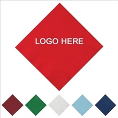 White Beverage Napkins-Digital Full Color