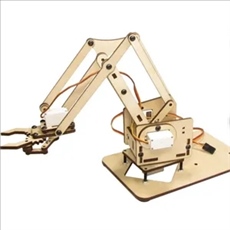 Wooden puzzle robot arm